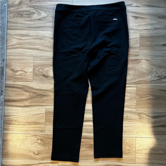 Anne Klein Textured Skinny Black Dress Pant - Picture 6 of 7